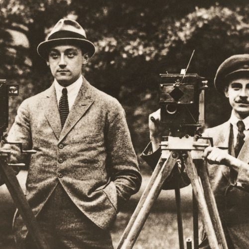 The two Arri founders Robert Richter and August Arnold at the beginning of the 20th century